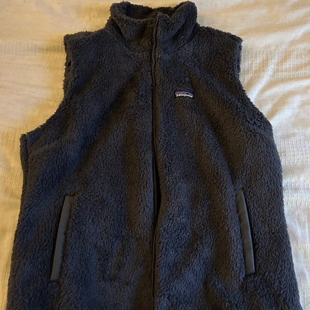 Patagonia Fleece Vest in Dark Gray